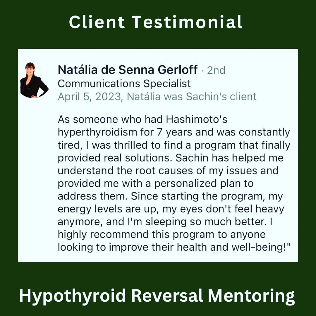 Client testimonial - Thyroid health success story