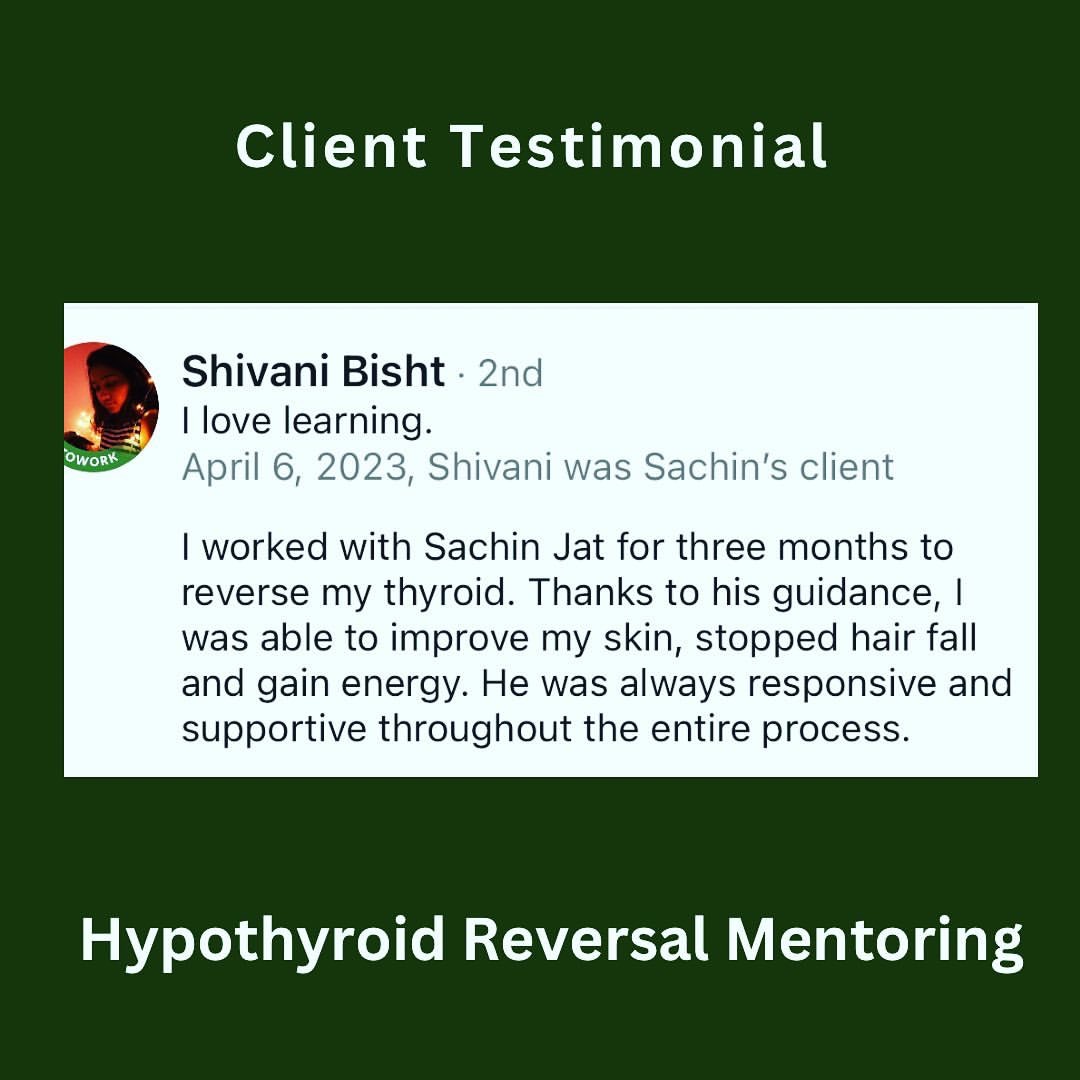 Client testimonial - Life-changing results